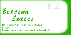 bettina ladics business card